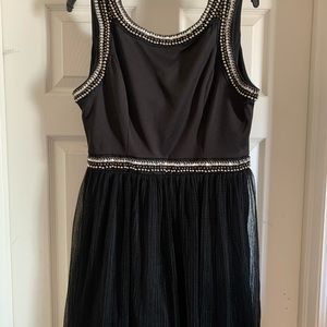 Black Rhinestone Dress